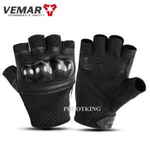 Găng tay Vemar VE210 gù carbon da thật
