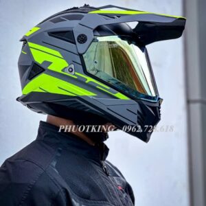 Mũ cào cào LS2 MX702 xám vàng