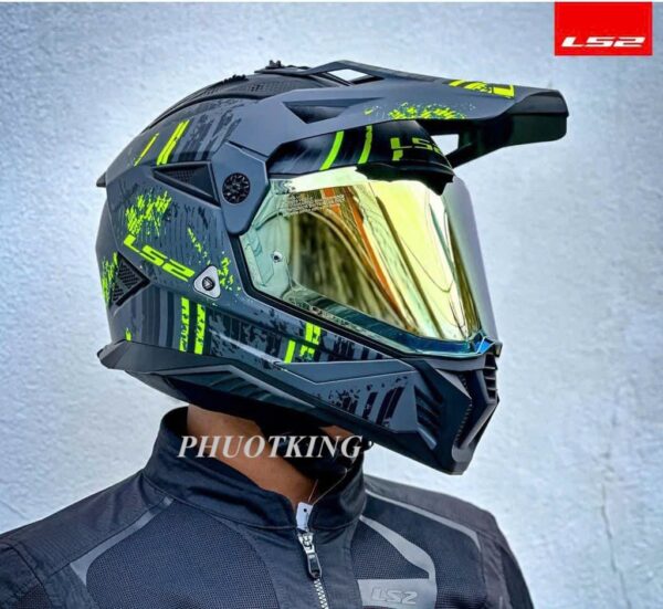 LS2 MX702 đen xanh